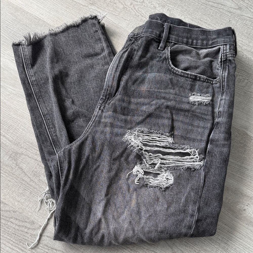 American Eagle Outfitters Distressed Black Jeans